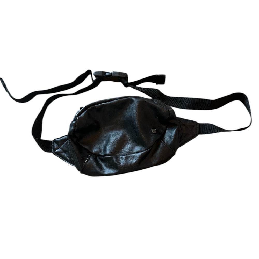Brixton Black Belt Bag with Adjustable Strap and Zipper Closure